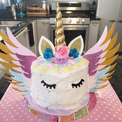 Magical Unicorn Cake Topper Set for Parties & Weddings