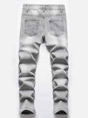 Boys Ripped Jeans Distressed Denim Pants Kids Clothes