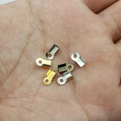200pcs Cove Clasps Cord End Caps for Jewelry Making DIY Supplies