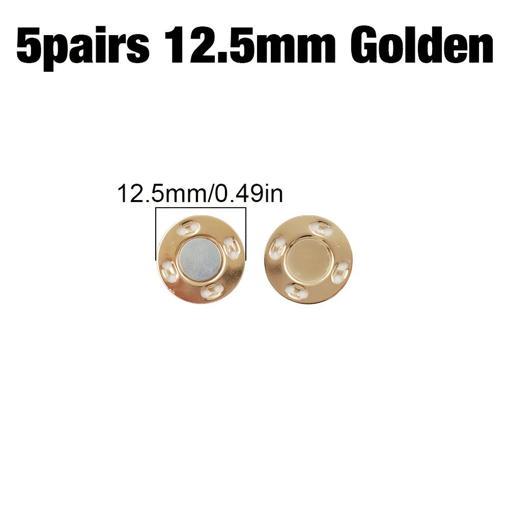 5Pairs Magnetic Buttons Invisible Metal Button Sewing Supplies
