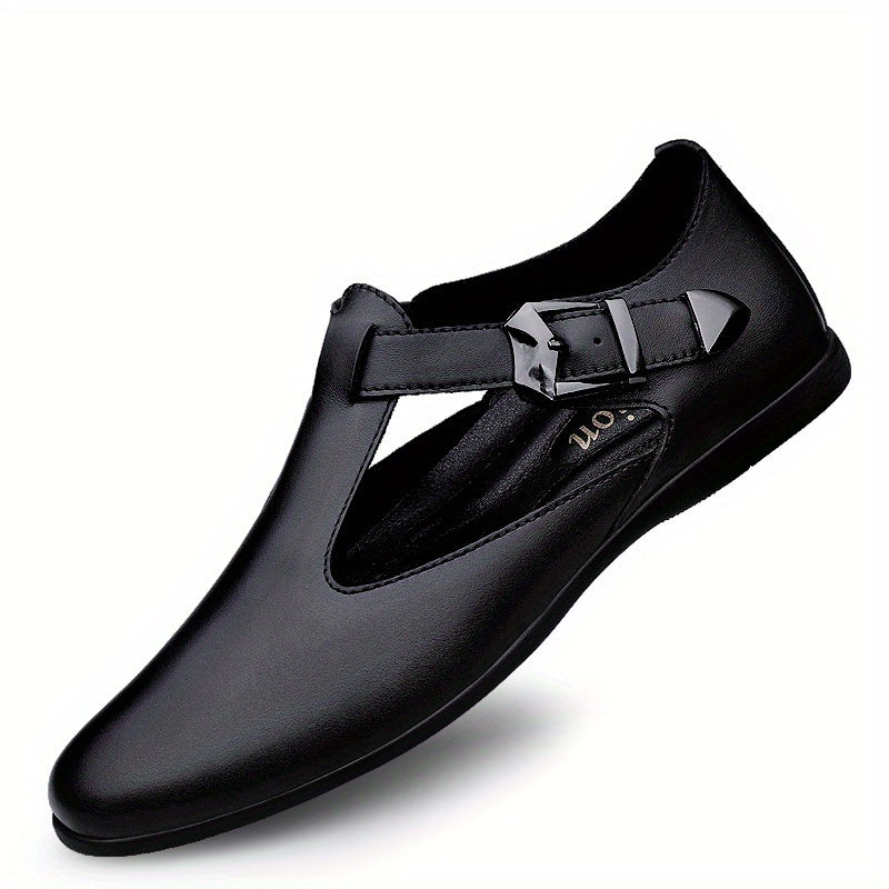 Men's Adjustable Strap Slip On Loafers, Outdoor Walking Shoes