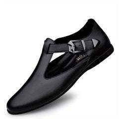 Men's Adjustable Strap Slip On Loafers, Outdoor Walking Shoes