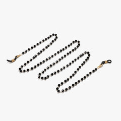 Vintage Crystal Beads Glasses Chain CCB Pearl Copper Alloy Mask Hanging Chain