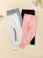 Toddler Girls' Soft Leggings 4-Pack Set
