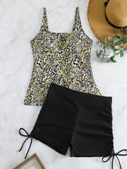 Leopard Print Tankini Set