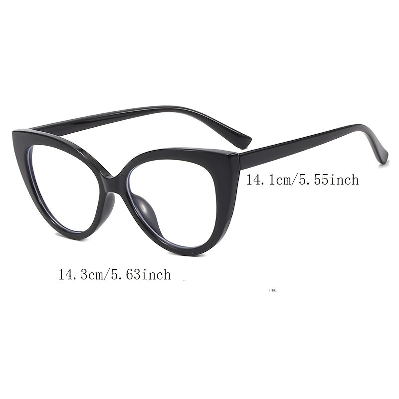 Vintage Cat Eye Clear Lens Glasses Anti Light Eyewear