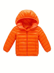 Boys Winter Warm Hooded Coat Light Jacket Outerwear