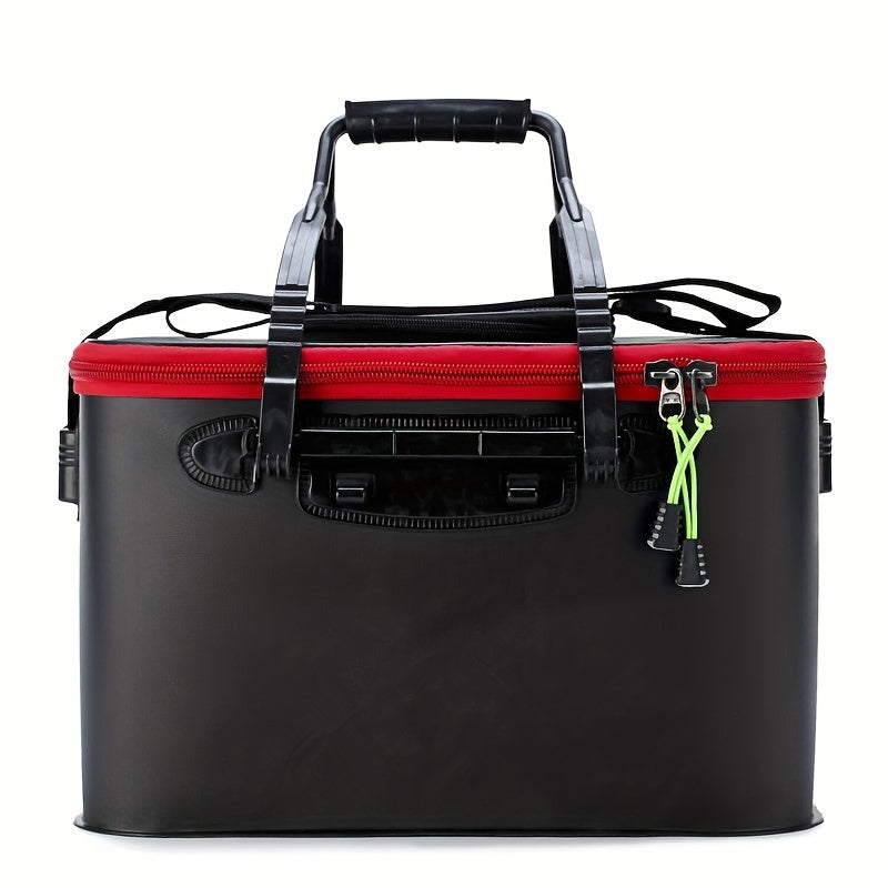 Foldable Fishing Bucket For Bait And Tackle Storage