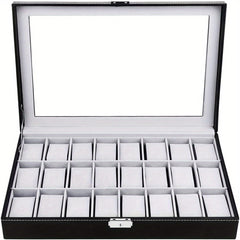 24 bit Watch Storage Box Pu Leather Material Box Jewelry Storage Box