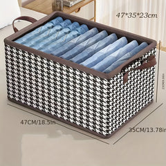 1pc Houndstooth Clothes Organizer S-XL Divider for Jeans T-shirts