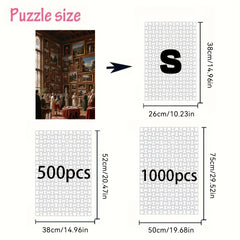 1000pc Art Gallery Puzzle Historic Renaissance Figures Vintage Art Project