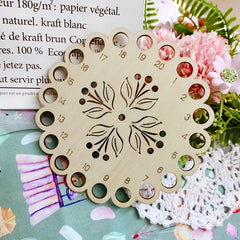 Wood Embroidery Floss Organizer Cross Stitch Thread Holder Storage Tools