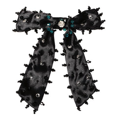 Crystal Solid Bow Hair Clip Vintage Hair Clip Hair Accessories For Women