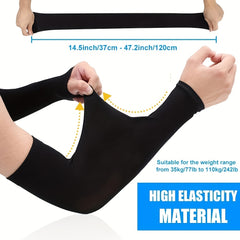 2 Pairs Cooling Arm Sleeves UV Sun Protection Golf Cycling Running Unisex