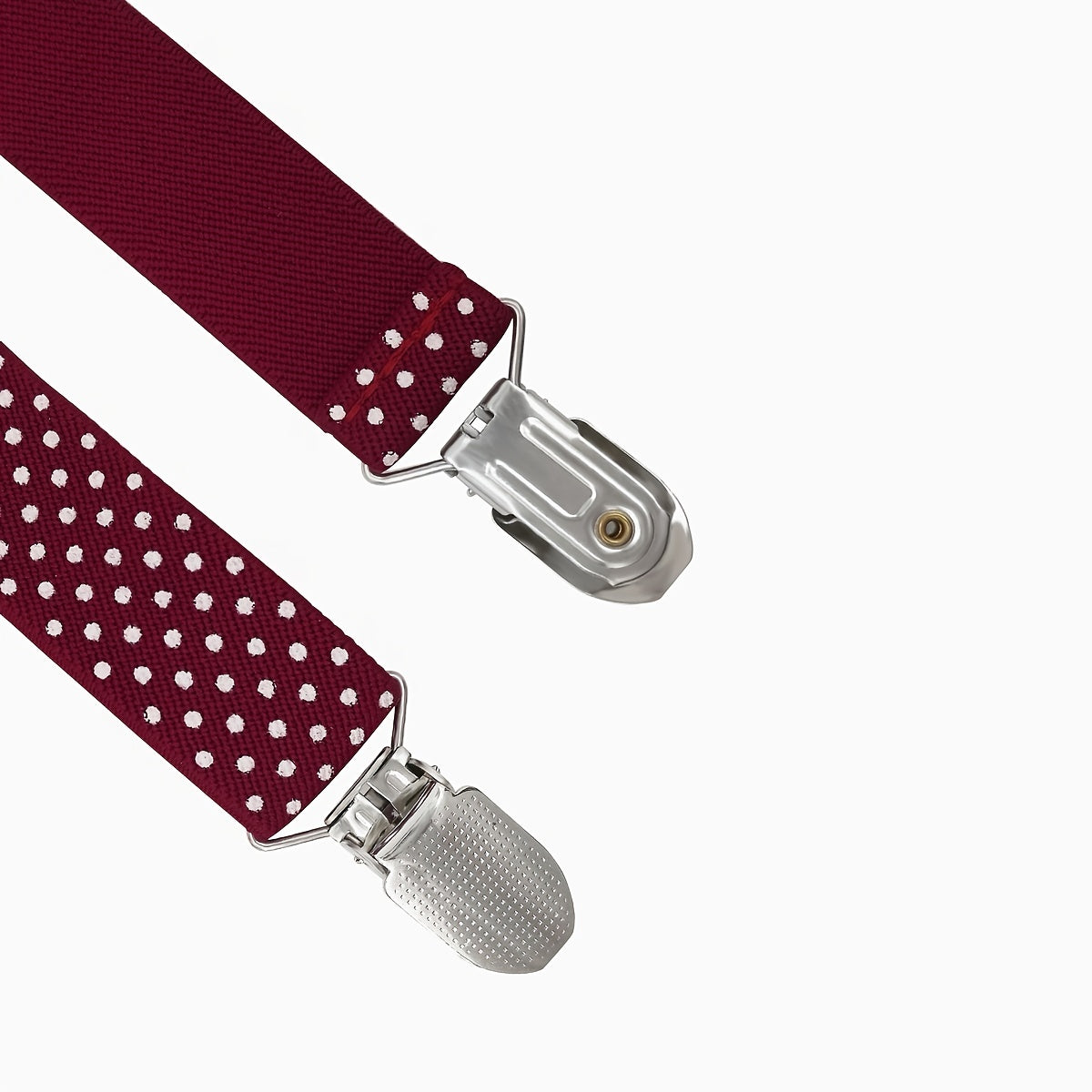 Boys Polka Dots Print Suspenders With Bow