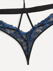 Sexy Floral Embroidered Lace Bodysuit