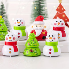 Christmas Toys Santa Claus Christmas Tree Snowman Shape Inertia Pull Back Car