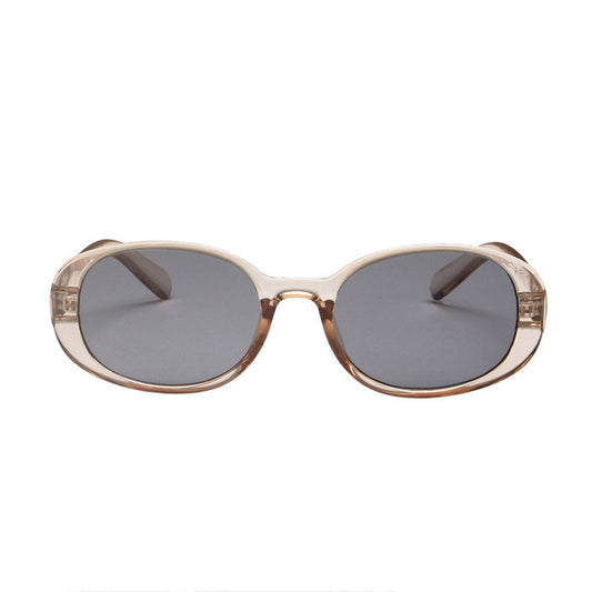 Chunky Oval Frame Retro Sunglasses
