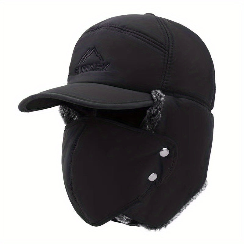 Winter Warm Hat with Mask, Plus Velvet Thickened, Ear Protection