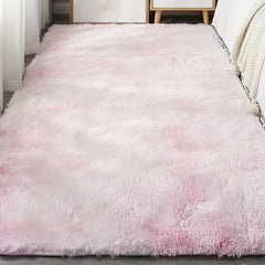 Soft Pink Plush Area Rug for Comfort & Style - Fuzzy Shag Rug for Home Decor