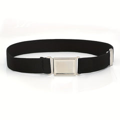 Kids Elastic Solid Pants Belt Adjustable Length Belt