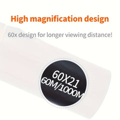 Portable 60x21 Monocular Telescope BAK4 Zoom Monocular