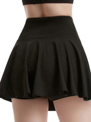 High Waist Tennis Skirt with Pockets for Yoga Golf Fitness