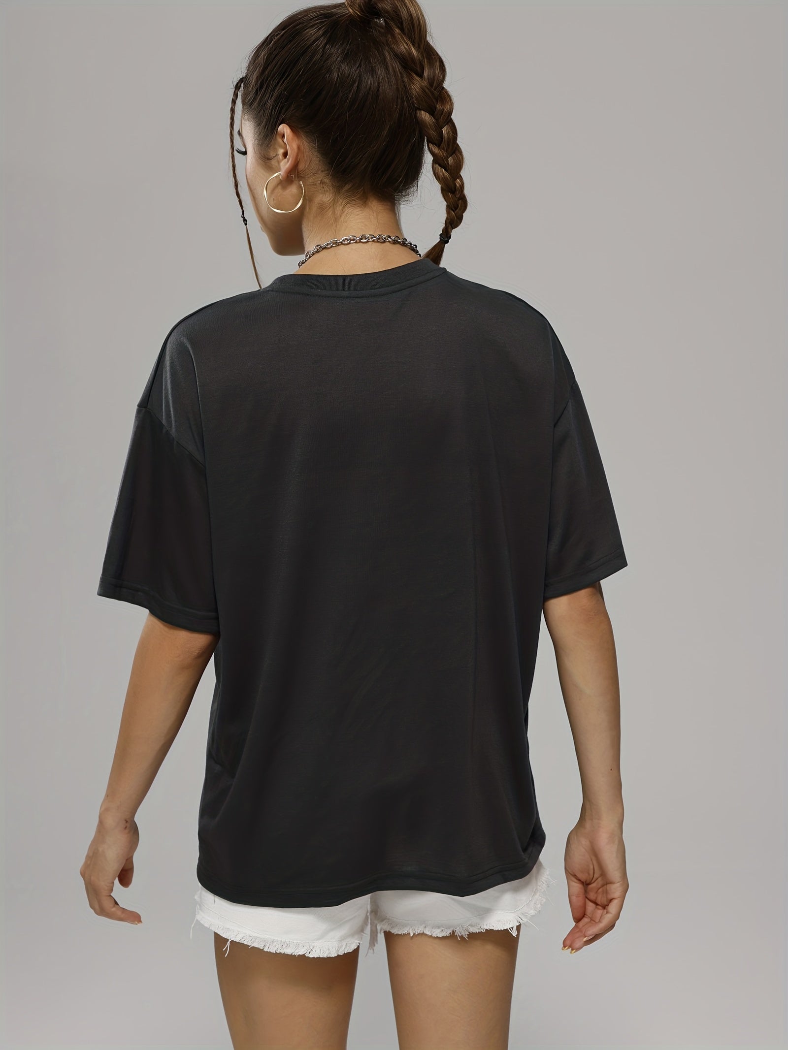Dragonfly Graphic Casual Loose Sports Top Women's Summer Tops