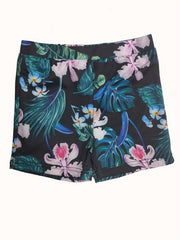 Toddler Boys Tropical Flowers Swim Trunks Quick Dry Beach Vacation Kids Summer