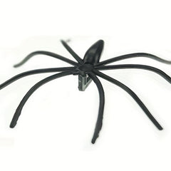 20 Spooky Plastic Spiders Halloween Decorations