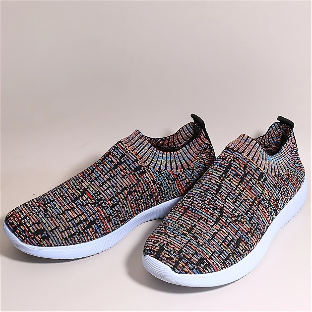 Women's Knit Sock Sneakers Casual Slip On Running Shoes Low Top Sports Shoes