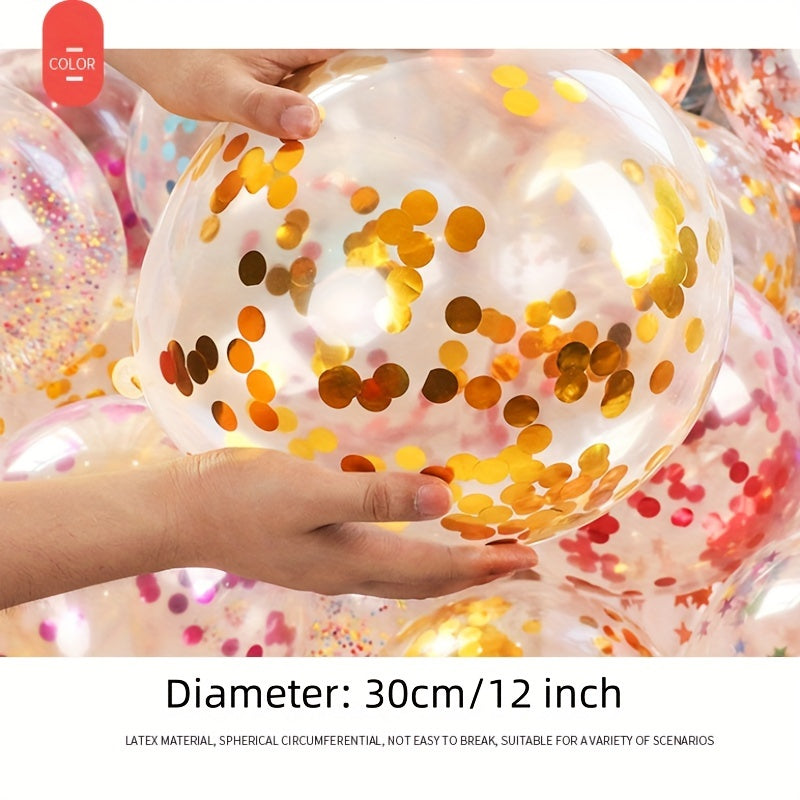 50pcs Sequin Balloon Wedding Birthday Party Decoration Latex Balloon