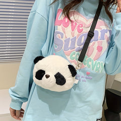 Panda Plush Crossbody Bag Mini Coin Purse Shoulder Bag