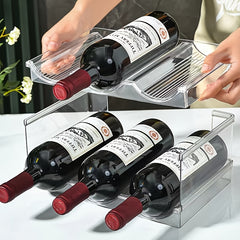 Stackable Plastic Wine Racks 3-4 Layers - Kitchen & Pantry Organizer