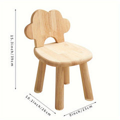 Small Cloud Stool Solid Wood Shoe Changing Stool