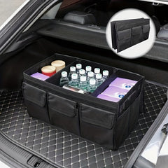 Foldable Car Trunk Cargo Storage Bag with Lid