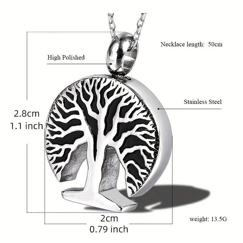 Tree of Life Urn Necklace for Ashes - Memorial Jewelry for Women and Men