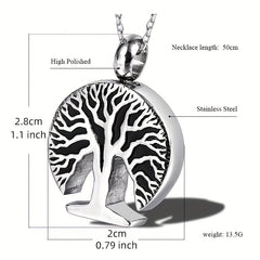 Tree of Life Urn Necklace for Ashes - Memorial Jewelry for Women and Men