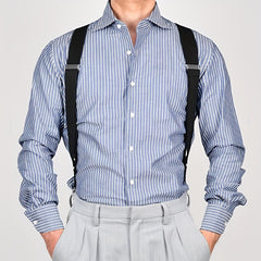 Men's Clip Suspenders Pants Elastic Side Clip