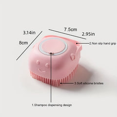 Silicone Massage Gloves for Dogs and Cats, Soft Bath Brush for Big Body