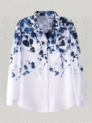 Floral Print Long Sleeve Blouse