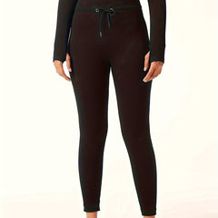 Ribbed Sports Leggings High Waist Yoga Running Tight Pants