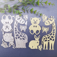 Bear Butterfly Bunny Metal Cutting Dies Stencil DIY Scrapbooking