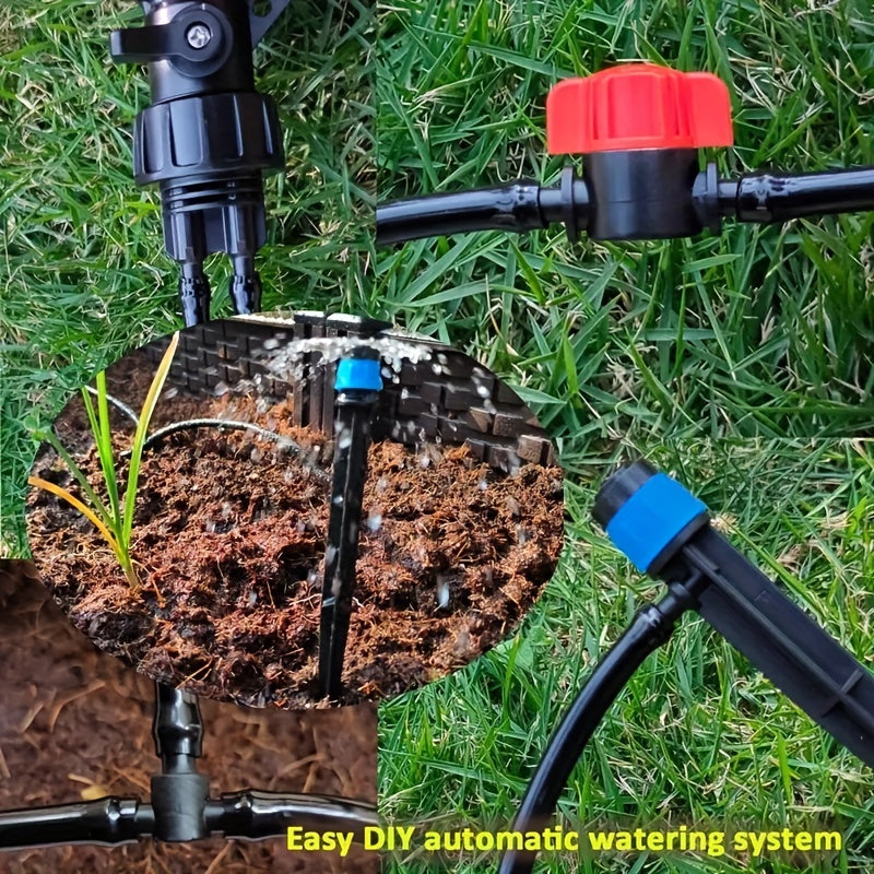 Drip Irrigation Kit for Potted Plants, 19.96m Tubing, 16 Sprinklers