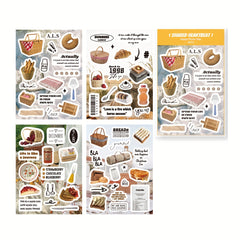 4pcs DIY Magazine Hand Account Art Sticker