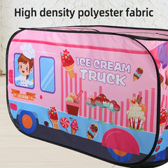 Folding Ice Cream Play Tent for Indoor Outdoor Pop Up Toy House