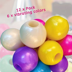 12pcs Clacker Ball Set Vintage Toys for Kids - Party Favours & Stocking Stuffers