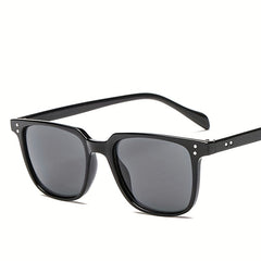 Photochromic Square Sunglasses Retro Rivet UV400 Sun Shades