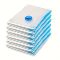 6pcs Vacuum Compression Storage Bag for Clothes Black