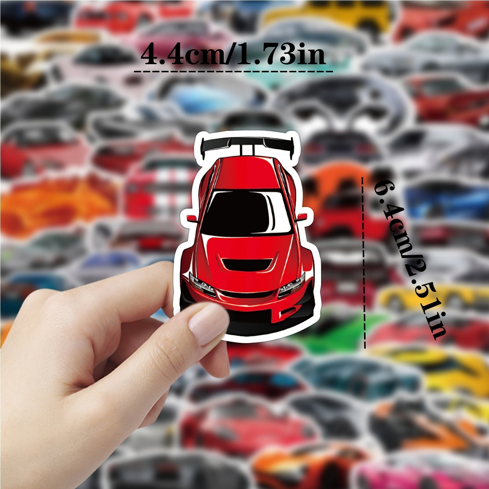 100 PCS JDM Sport Car Racing Stickers Waterproof Decals